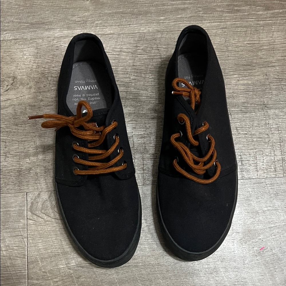 Black Canvas Men's Shoes